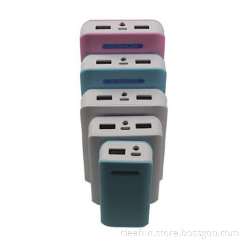 Dual USB Port Power Banks with LED Light indicator, Optional Sizes are Available